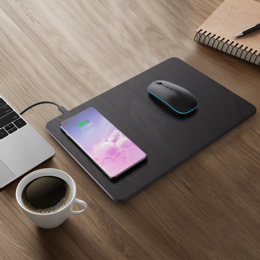 Mouse pad with Wireless charger 2