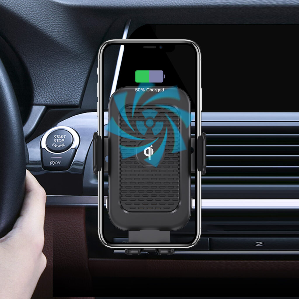 WT C18F wireless car charger details 8