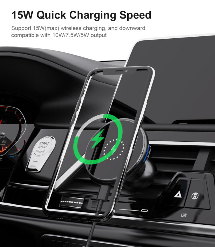 wireless car charger car mount