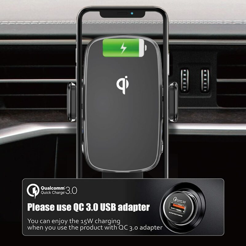 WT C29F Samsung wireless car charger details 12 3