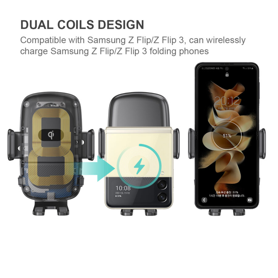 WT C30F Samsung Z Flip car charger detail 6 1 e1663924779373