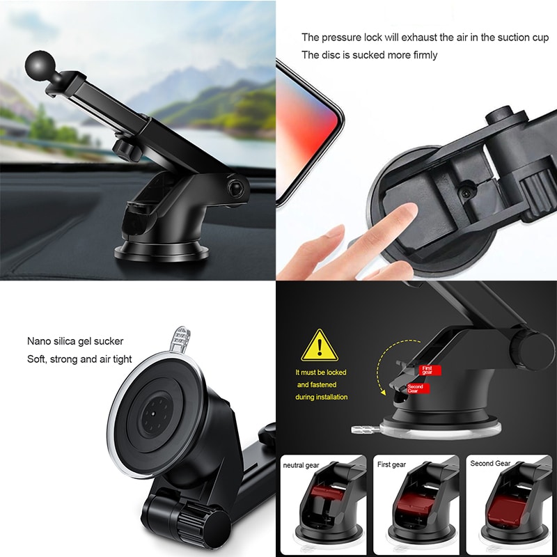 Wireless car charger dashboard holder