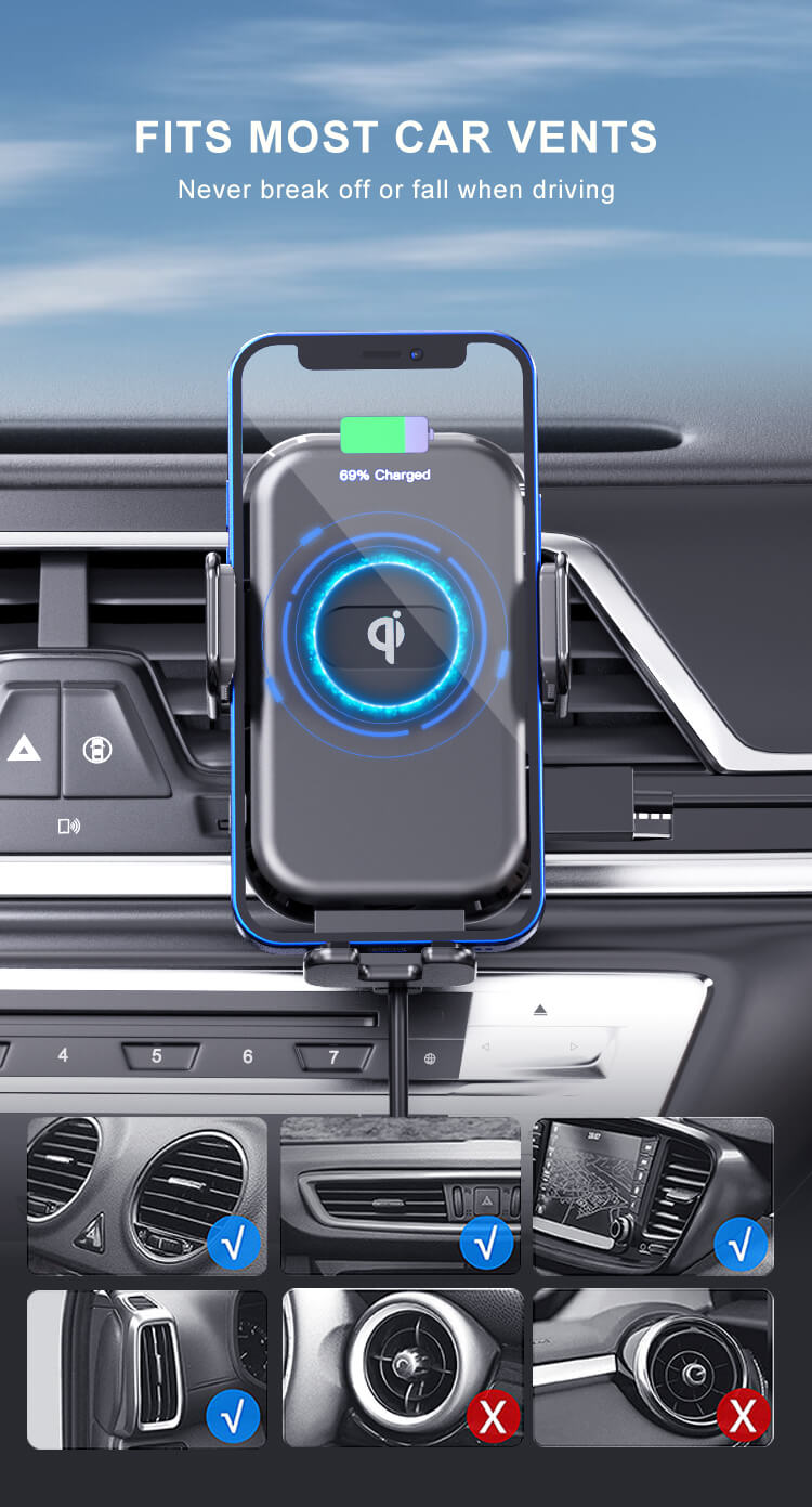 wireless phone charger for car
