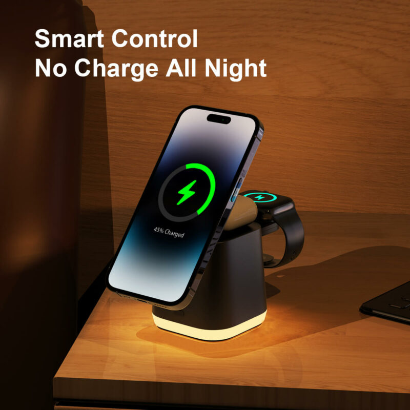 wireless charger with alarm clock