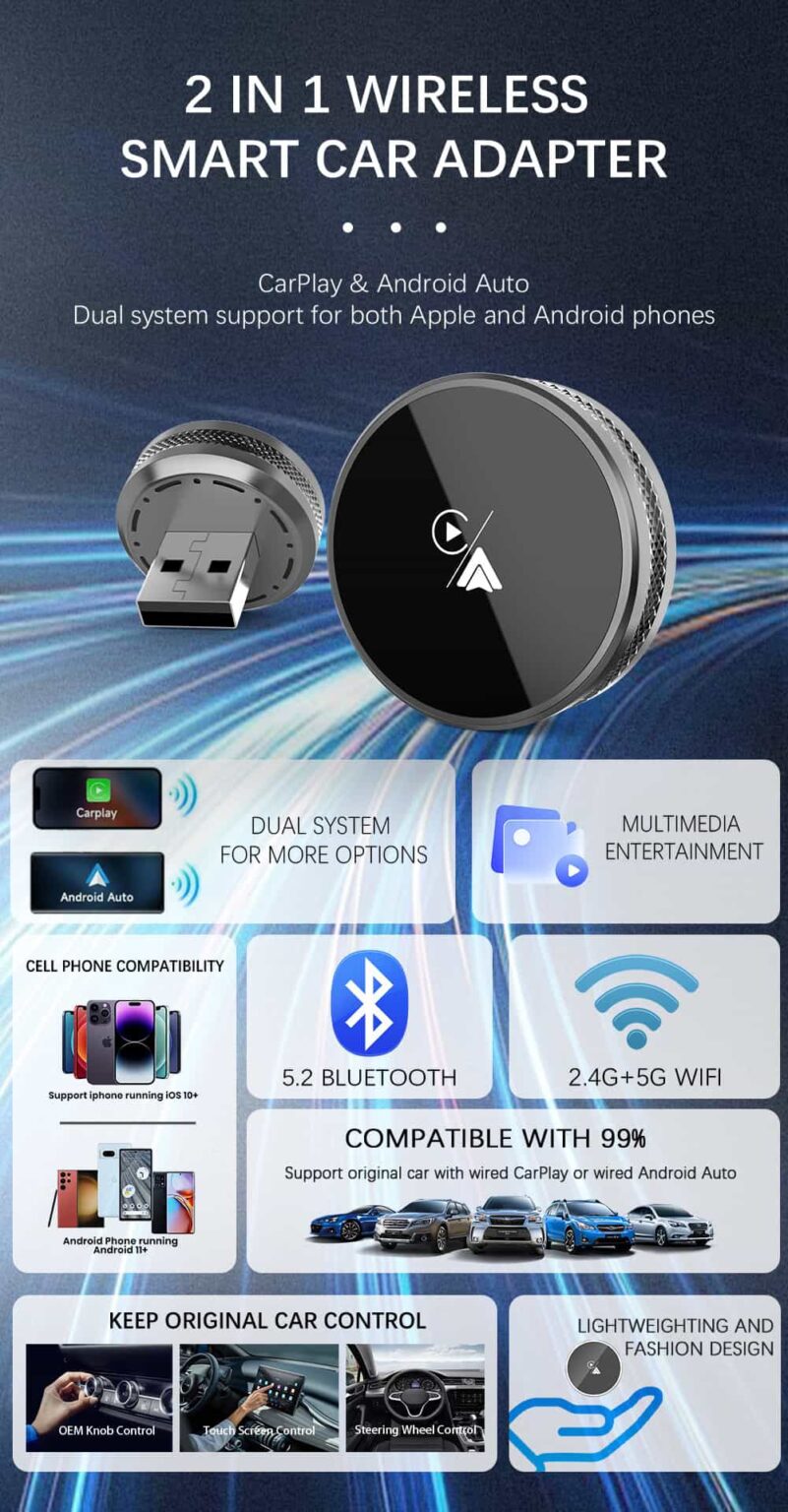 CA30 wireless carplay dongle